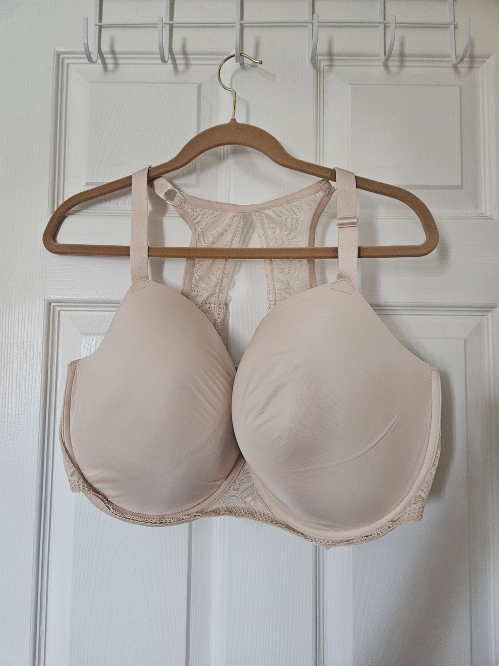 Paramour Lace Racerback T-Shirt Bra - Light Blush